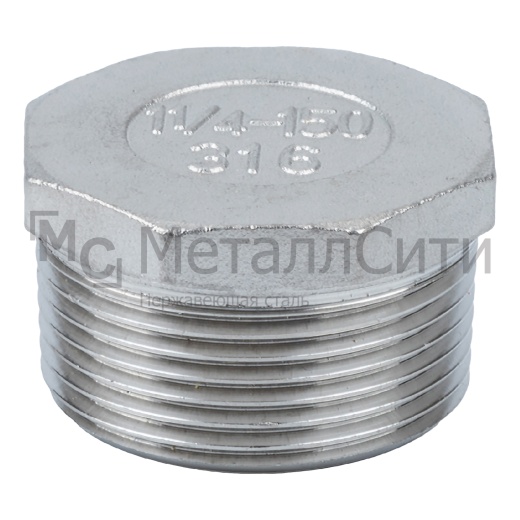 Заглушка нр 6-ти гранная  DN 40 (48,3 мм, 1  1/2